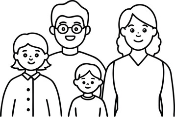 Together We Shine Family Parents with Child Vector Illustration
