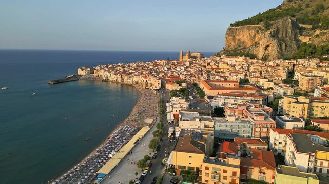 Cefal&ugrave; Bay. Pristine sea and Norman art. Immersed in nature and ancient history. Dream Sicily.