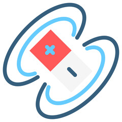 Magnet multi color icon, use for UI, UX, app and web development, digital or print. for industry, education, science.