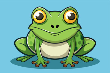 Obraz premium cute cartoon frog
