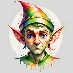 Green-Hatted Elf Character