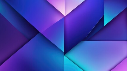 Fototapeta premium Abstract geometric design featuring vibrant shades of purple and blue, ideal for backgrounds or digital art.