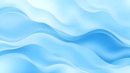 Fototapeta premium Gentle Curves: Abstract Soft Blue Wave with Pastel Shades