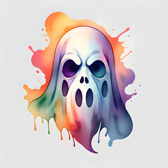 Ghost Mask Illustration