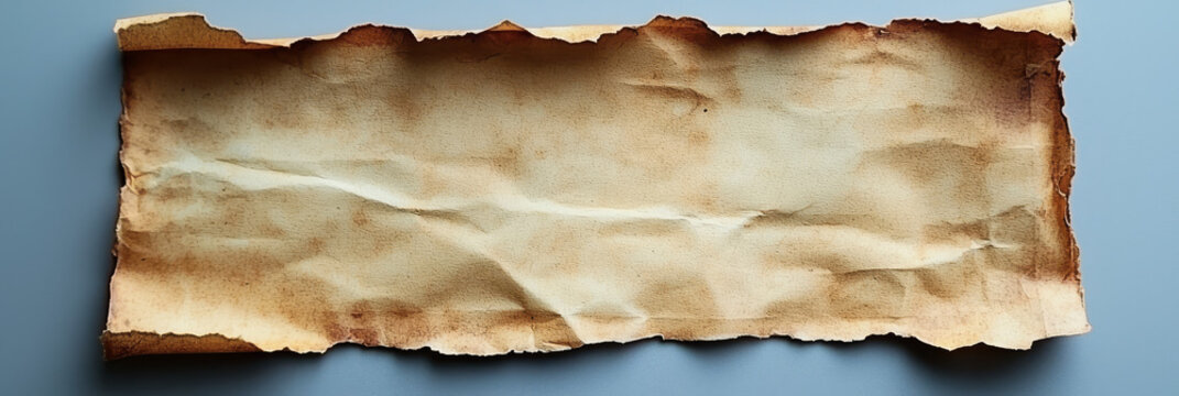 Old, weathered parchment scroll ready for your message.