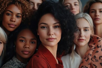 Obraz premium Diverse women celebrate equality on International Womens Day.