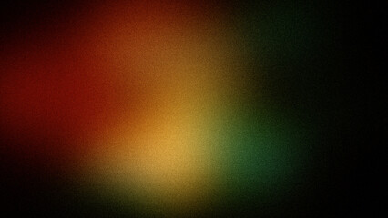 Fototapeta premium Abstract gradient with rich red, yellow, and green hues, enhanced by a grainy texture. Ideal for vibrant backgrounds, wallpapers, and creative design projects