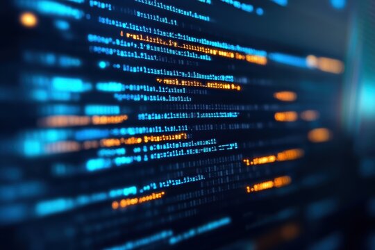 Programming code abstract technology background of software deve