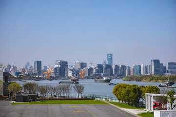 Shanghai Xuhui Riverside-City Scenery and City Skyline