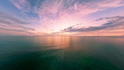 A colourful sunrise over Juno Beach, Florida, USA