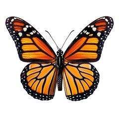 Fototapeta premium A monarch butterfly with wings spread