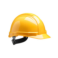 Fototapeta premium Yellow hard hat on a white isolate background. transparent background