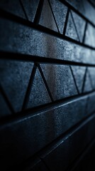 Abstract Dark Geometric Pattern With Triangles and Lines