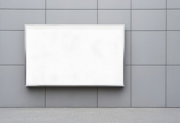 blank billboard on the street