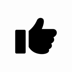 thumbs up like icon sign vector