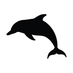 Dolphin silhouette vector