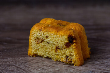 Cake with walnuts on the table