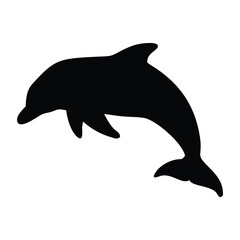 Dolphin silhouette vector