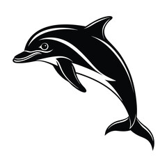 Dolphin silhouette vector