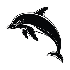 Obraz premium Dolphin silhouette vector