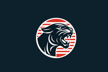 Retro Panther Logo Design | Vintage Panther Emblem for Branding, Apparel, and Sports Teams | Fierce Big Cat Vector
