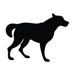 dog silhouette vector