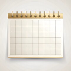 Flat Calendar Icon with Simple Design Representing Frequent Payments