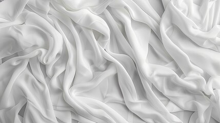 Obraz premium White silk fabric background. This image can be used for backgrounds or texture overlays.