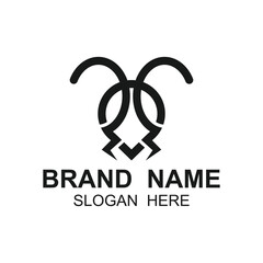 Ant logo vector illustration design