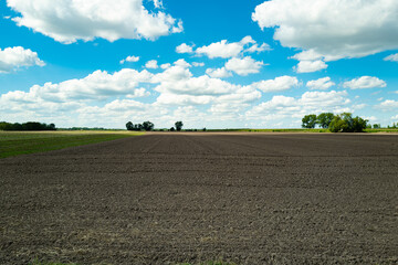 Fertilizer soil for growing plants. Mud on field. Agricultural industry. Soil for growing plants....