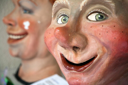 Cabezudos From Gracia Neighborhood Festivities in Barcelona