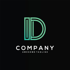 Letter D logo design for your business