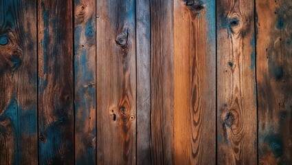 Fototapeta premium Rustic brown char wood boards wall background