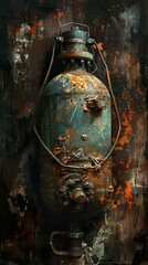 Fototapeta premium Rusty Industrial Metal Texture Background