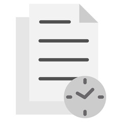 Obraz premium Deadline icon with color style