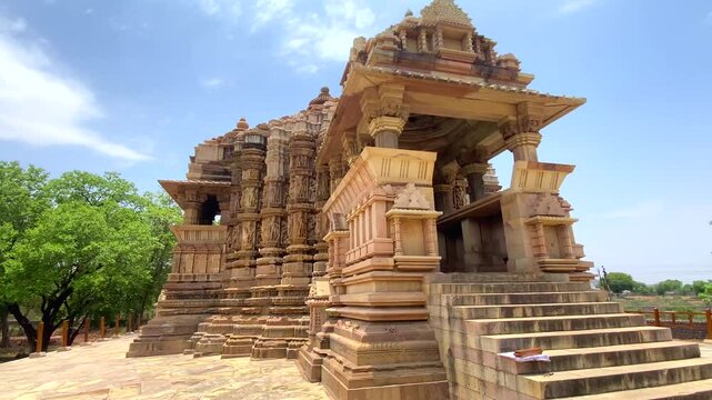 Chitragupta temple in khajuraho the group of monuments of hindu and jain temples in chhatarpur district, madhya pradesh, India.Unesco world heritage site.