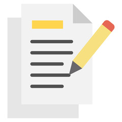 Fototapeta premium Contract icon with color style