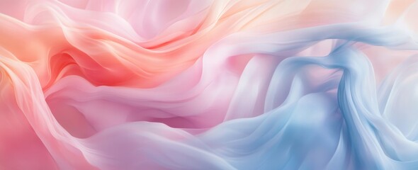 Obraz premium Pink and Blue Swirl with Wave-like Patterns