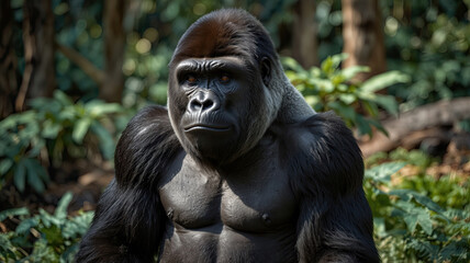 Fototapeta premium a gorilla standing