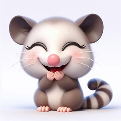 3D lachendes Opossum