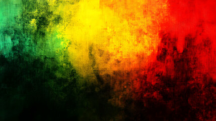 Fototapeta premium Abstract Background - Red, Yellow, and Green Canvas Texture