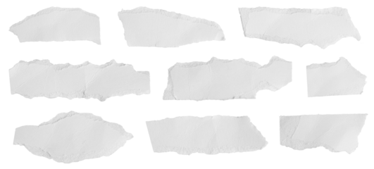 white paper on a white isolated background