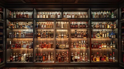 Luxury Liquor Collection: A Stylish Home Bar