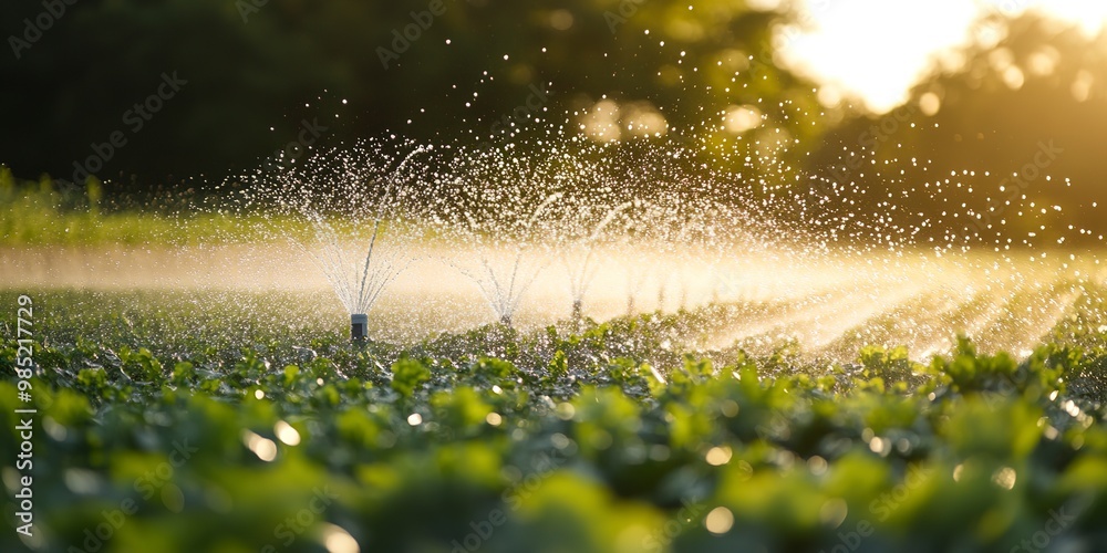 Wall mural precision irrigation systems and agricultural practices contributing to the efficient use of water i
