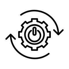 restart Line Icon