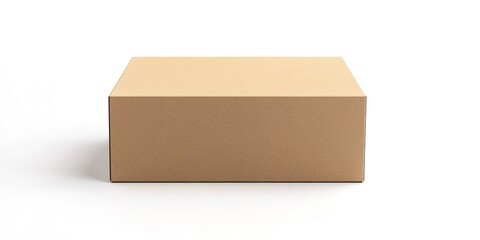 Cardboard box isolated on white background, cutout 