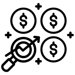 Cost Benevit Analysis Icon