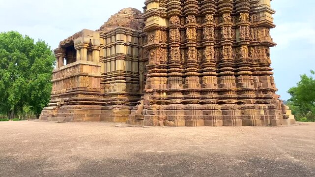 Dulhadev shiva temple in khajuraho the group of monuments of hindu and jain temples in chhatarpur district, madhya pradesh, India.Unesco world heritage site.