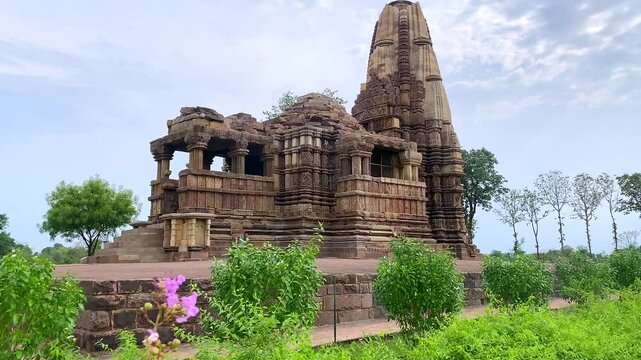 Dulhadev shiva temple in khajuraho the group of monuments of hindu and jain temples in chhatarpur district, madhya pradesh, India.Unesco world heritage site.