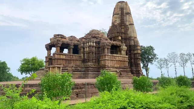 Dulhadev shiva temple in khajuraho the group of monuments of hindu and jain temples in chhatarpur district, madhya pradesh, India.Unesco world heritage site.